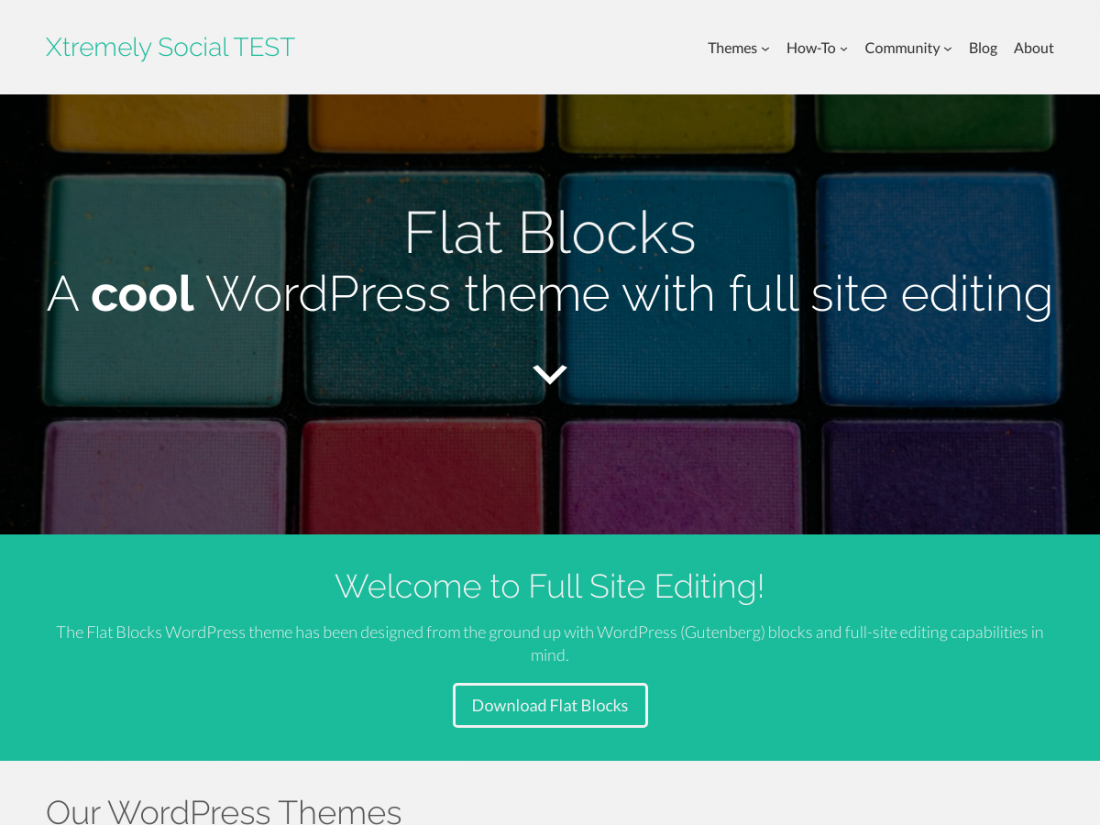 Flat Blocks Theme screenshot